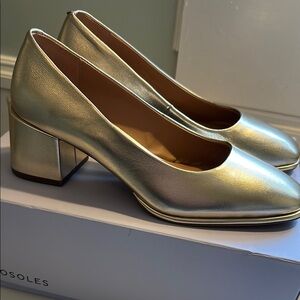 Aerosols Alae Metallic Leather Pump